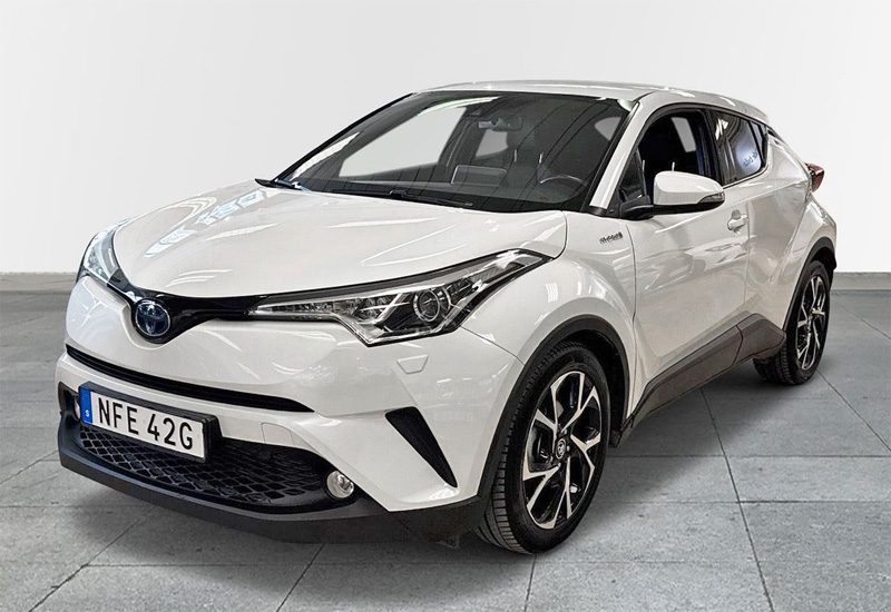 Vit Toyota C-HR Hybrid CVT X-Edition stulen i Linköping