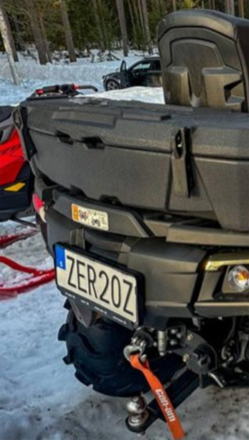 Fyrhjuling Can Am Outlander 1000 MAX XU stulen utanför Fällfors norr om Skellefteå