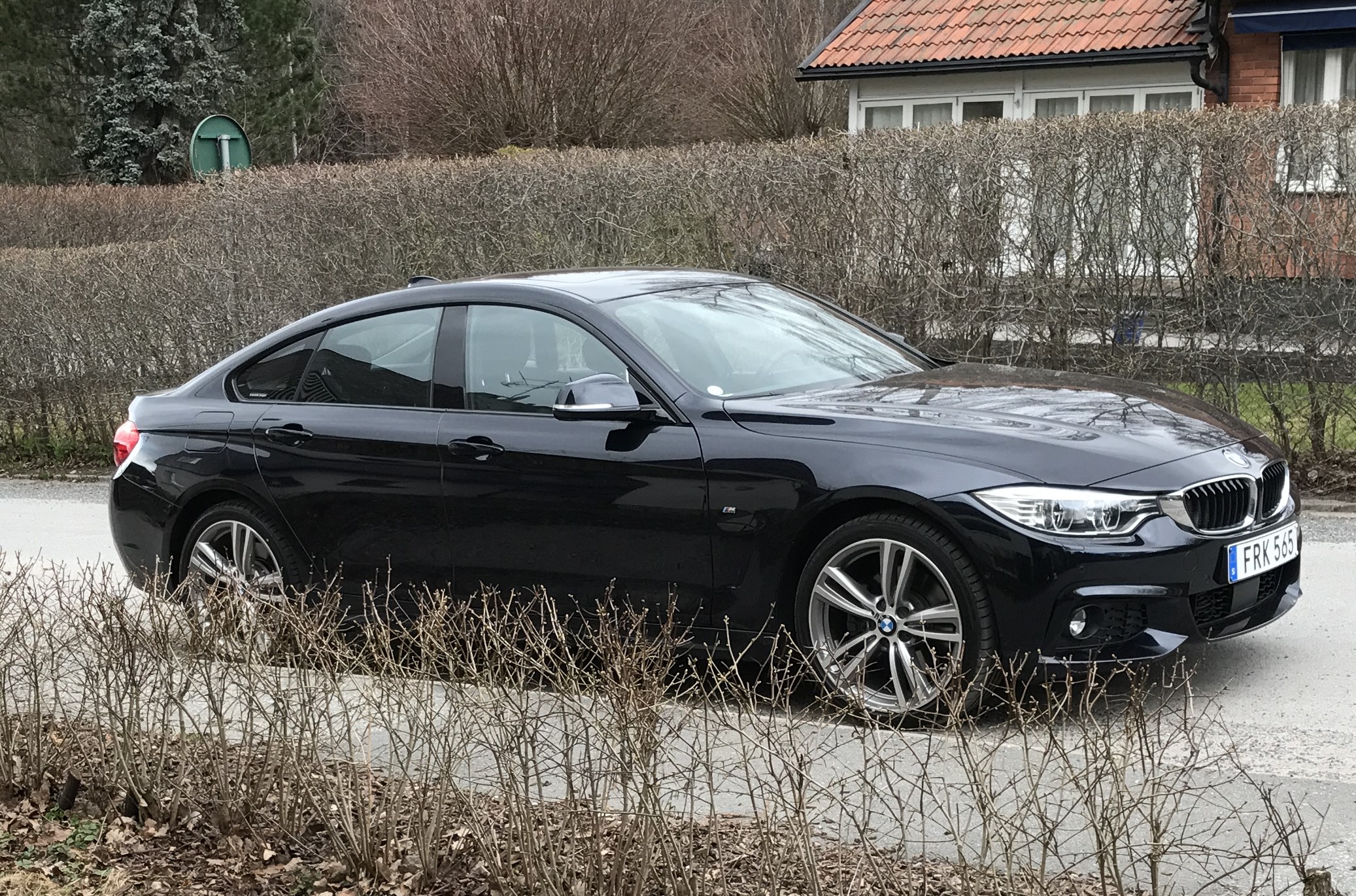 Svart BMW 430D Xdrive Gran Coupe stulen i Danderyd norr om Stockholm