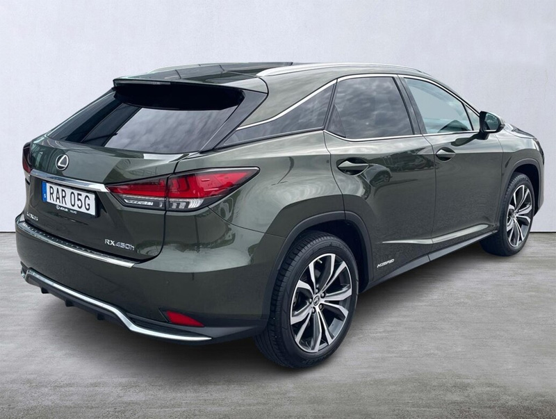 Grön metallic Lexus RX 450H AWD stulen i Höllviken söder om Malmö