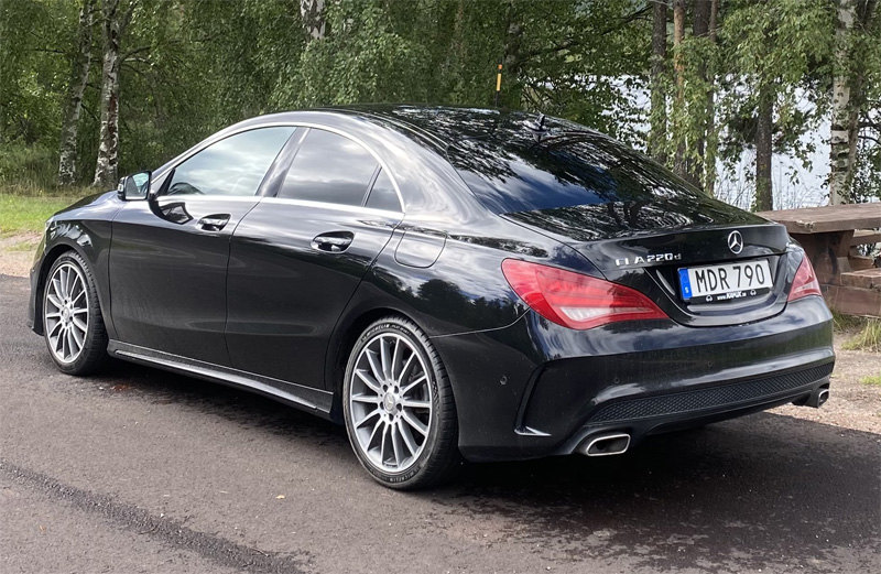 Svart Mercedes Benz CLA 220D 4Matic stulen i Sundsvall