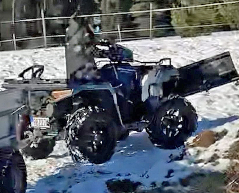 Fyrhjuling Polaris Sportsman 570 EPS stulen söder om Ekskogen, Vallentuna