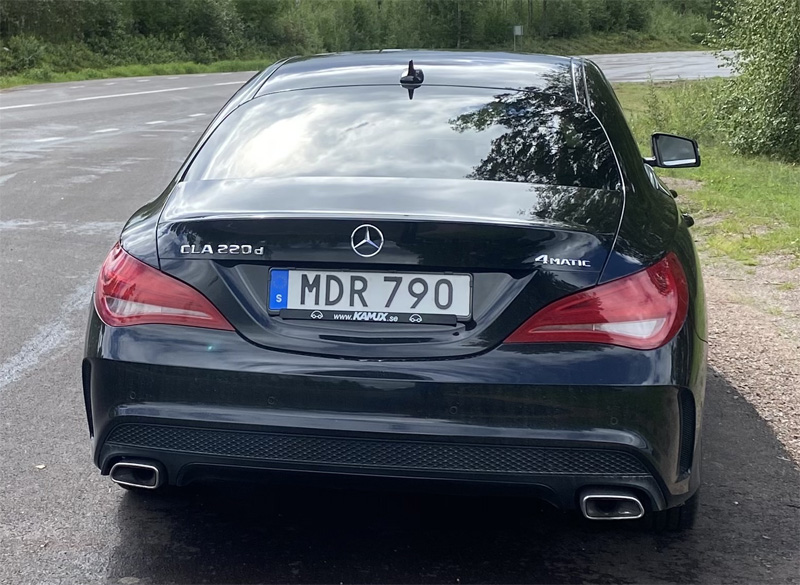Svart Mercedes Benz CLA 220D 4Matic stulen i Sundsvall