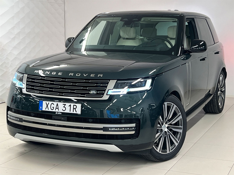 Grön metallic Land Rover Range Rover P550e Autobiography stulen i Hovås söder om Göteborg