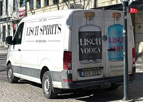 Vit Volkswagen Crafter stulen i Lidköping
