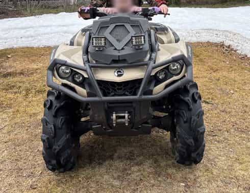 Fyrhjuling Can Am Outlander 650 XMR stulen i Tvärån mellan Piteå och Älvsbyn