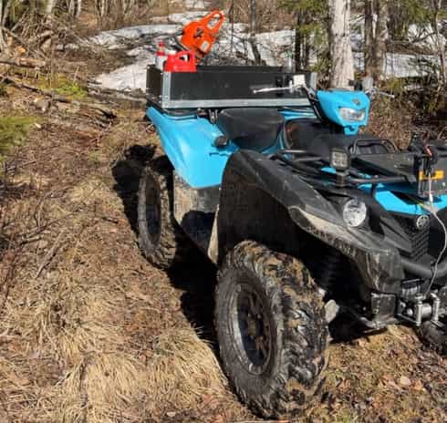 Fyrhjuling Yamaha YFM 700 Grizzly EPS stulen nordväst om Örnsköldsvik